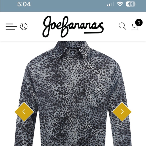 XL Joe Bananas Satin button-down Sleep Shirt 👔 👗 - Picture 5 of 6